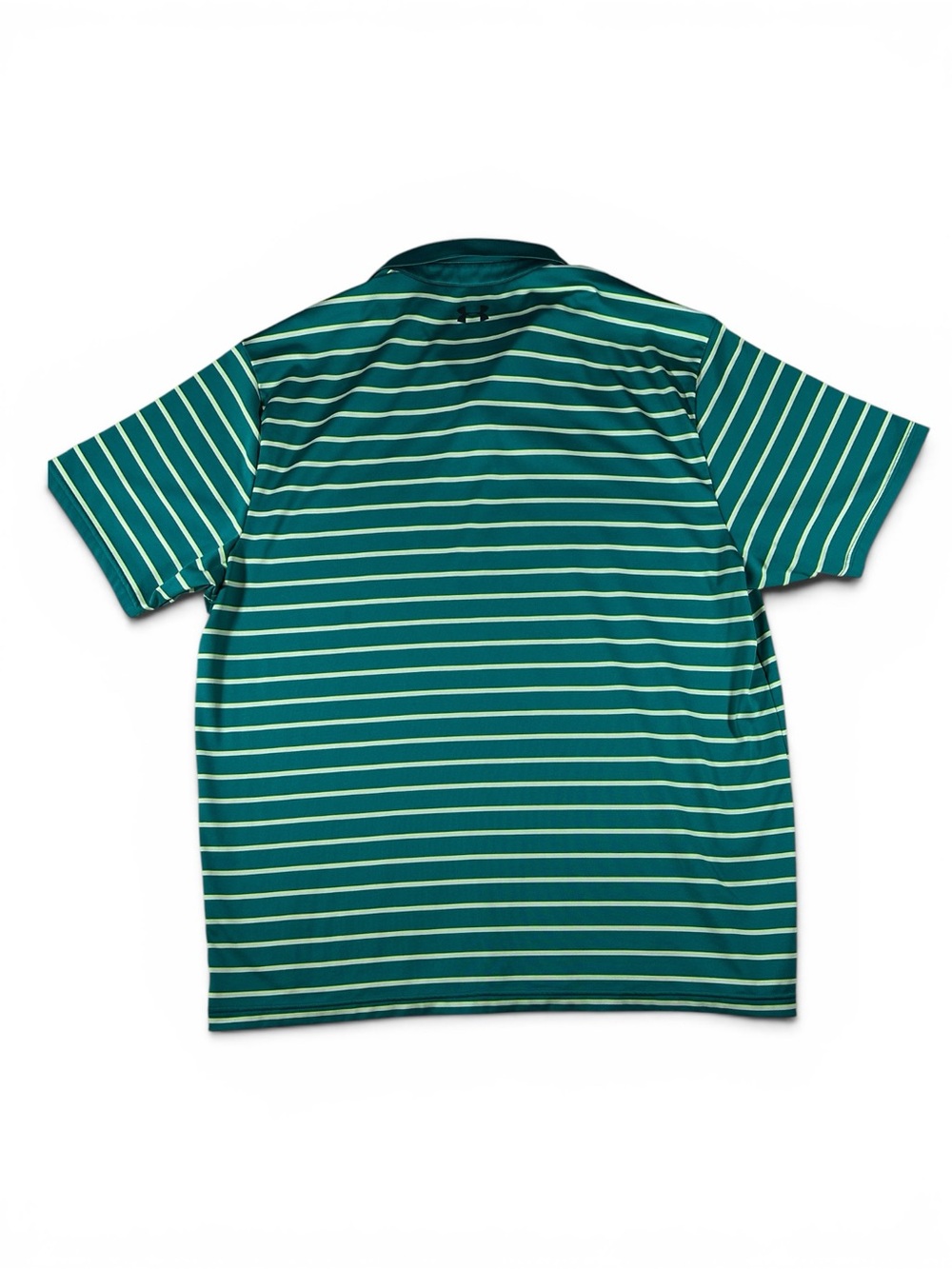 Under Armour Men’s Teal and Light Green Striped Polo - Picture 3 of 10